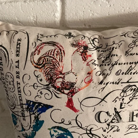 Pillow Cover Paris Eiffel Tower Design 18” x 18” - Picture 3 of 5